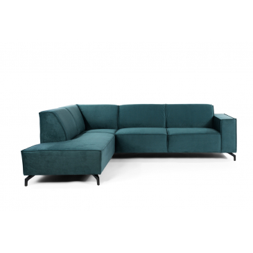 3-zits Hoekbank Links Fancy Velvet Groen - Giga Meubel