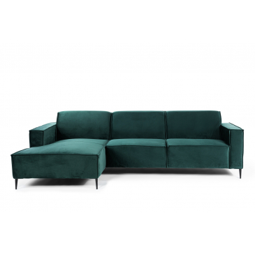 3-zits Hoekbank Links Fashion Velvet Groen - Giga Meubel