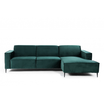 3-zits Hoekbank Rechts Fashion Velvet Groen - Giga Meubel