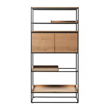 Boekenkast Rivoli Naturel H181 cm - Giga Living