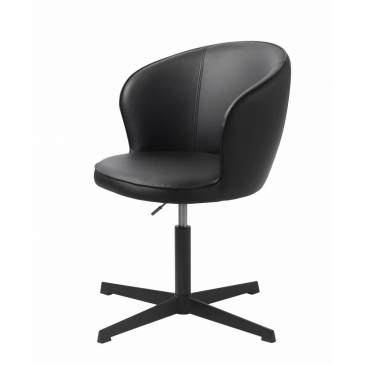 Bureaustoel Gain Zwart Faux Leather - Giga Living