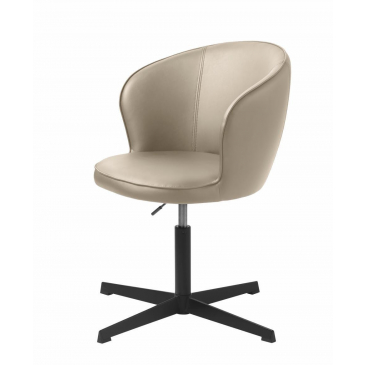 Bureaustoel Gain Taupe Faux Leather - Giga Living