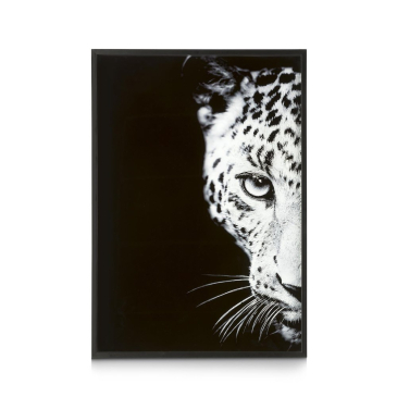 Coco Maison Fotoschilderij Cheetah 70x100cm Zwart
