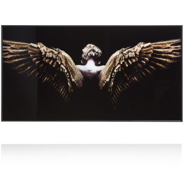 Coco Maison Fotoschilderij Angel Wings 80x150cm Zwart