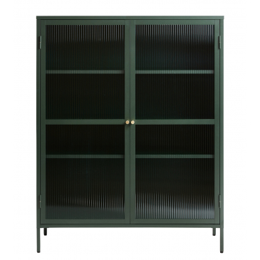 Vitrinekast Bronco Groen H140 cm - Giga Living