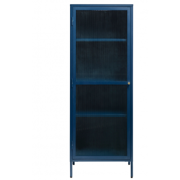 Vitrinekast Bronco Blauw H160 cm - Giga Living