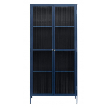 Vitrinekast Bronco Blauw H190 cm - Giga Living