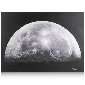 Coco Maison Fotoschilderij Moon 180x130cm Zwart