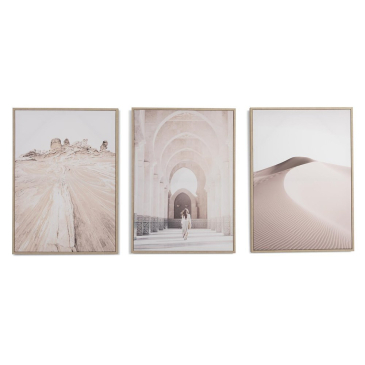 Coco Maison Fotoschilderij Desert Set van 3 50x70cm