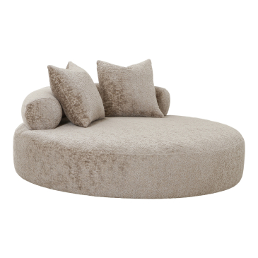 House Nordic Daybed Cairo Chenille Rond Naturel