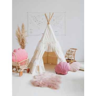 Moi Mili Tipi Speeltent Met Franje Shabby Chic