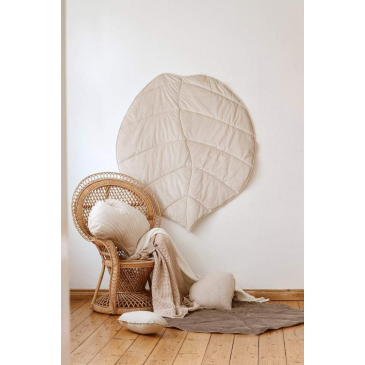 Moi Mili Velvet Blad Speelmat Cream