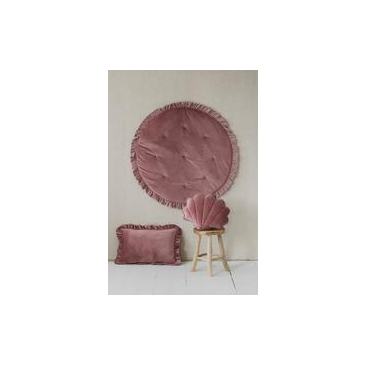Moi Mili Velvet Speelmat Met Franje Dirty Pink