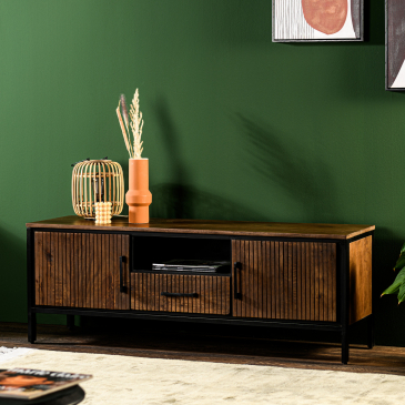 Tv-meubel Rachel Acaciahout Bruin 140cm - Giga Meubel