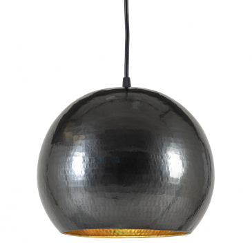 House Nordic Hanglamp Albi Donkergrijs Ø35cm Brass