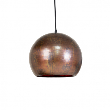House Nordic Hanglamp Albi Bruin Ø25cm Brass
