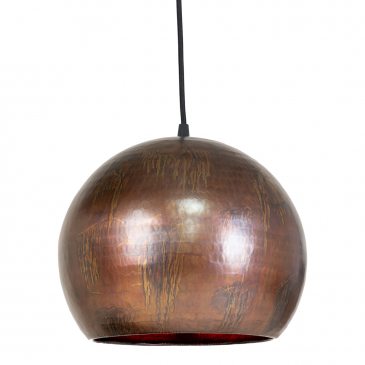 House Nordic Hanglamp Albi Bruin Ø35cm Brass