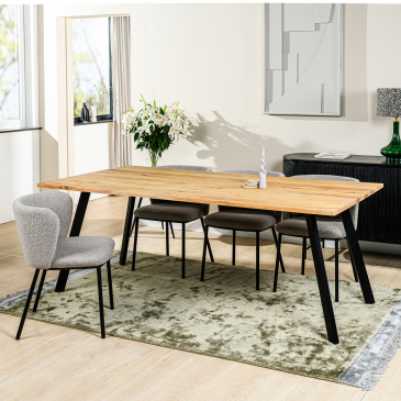 Eetkamertafel Arthur 200x100cm Acacia Pure - Giga Meubel