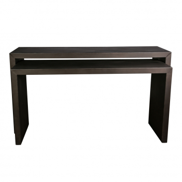 PTMD Sidetable Melvin Simple Grijs Set van 2