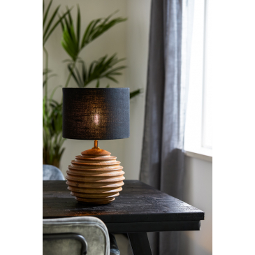Light & Living Lampvoet Renzo Mangohout Mat Bruin Ø22x26cm