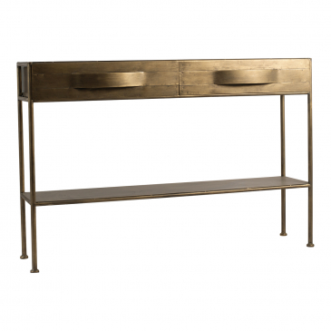 PTMD Sidetable Acalia Goud Metal 2 Laden