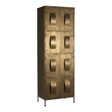 PTMD Kast Acalia Goud Metal 8 Laden
