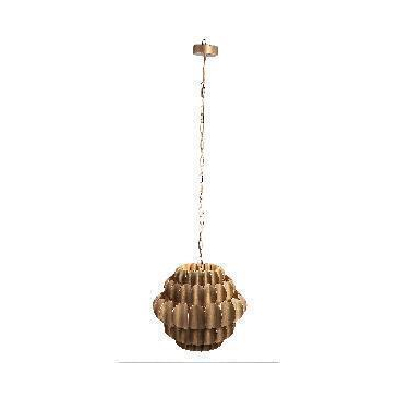 PTMD Hanglamp Grevo Goud Metaal Curved Rond Levels