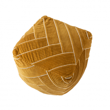 Poef Maaike 45x45 Oker - Giga Meubel