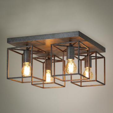 Plafondlamp 4L Cubic - Giga Meubel