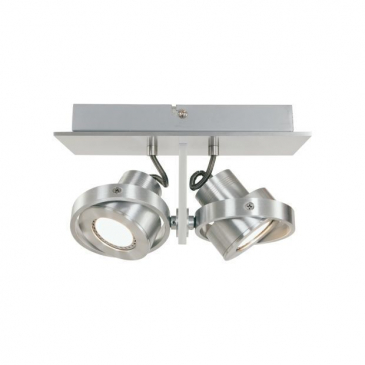 Steinhauer Quatro LED Wandlamp/spot Staal 2-lichts
