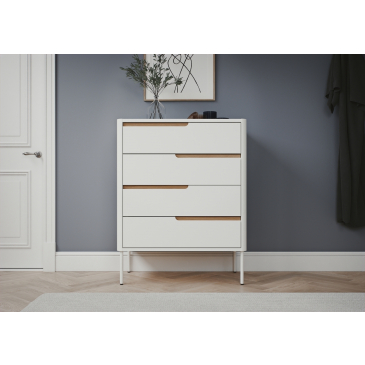 Tenzo Dressoir Switch 4 Lades Wit