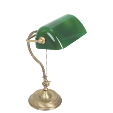 Belana Tafellamp Brons Groen  - Giga Meubel