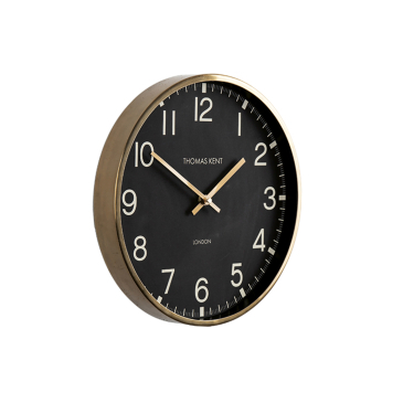 Klok Rond Clocksmith Zwart/Goud Ø30cm