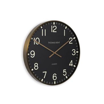 Klok Rond Clocksmith Zwart/Goud Ø74cm