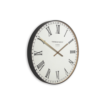 Klok Clocksmith Rc Wit/Zwart Ø53cm