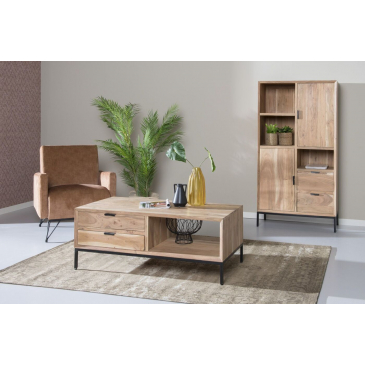 Salontafel Oslo Acacia 120 cm - Giga Meubel