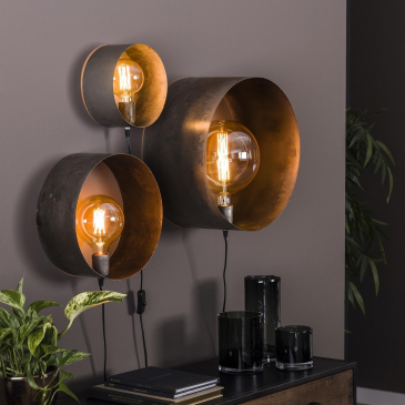 Wandlamp Charger Set van 3 Zilver - Giga Meubel