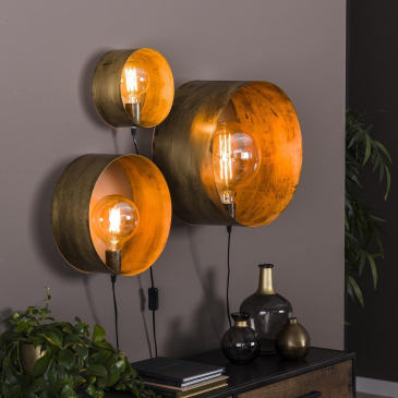 Wandlamp Charger Set van 3 Goud - Giga Meubel