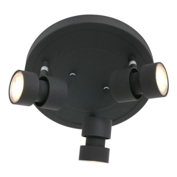 Steinhauer Natasja LED Plafondlamp Zwart 3-lichts Ø27cm