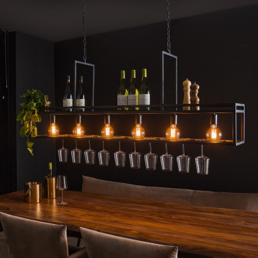 Hanglamp Decorate 6-Lichts Charcoal - Giga Meubel