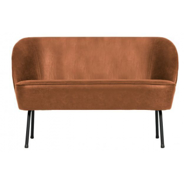 BePureHome Vogue 2-Zits Bankje Leer Cognac