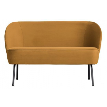 BePureHome Vogue 2-Zits Bankje Fluweel Mosterd