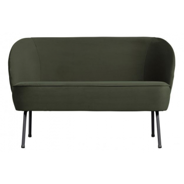 BePureHome Vogue 2-Zits Bankje Fluweel Onyx