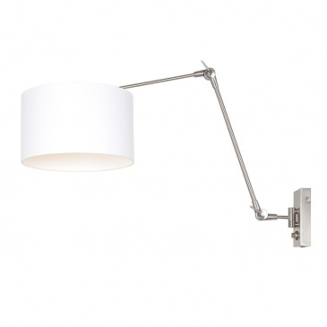 Steinhauer Prestige Chic Wandlamp Met Effen Witte Kap Ø30cm