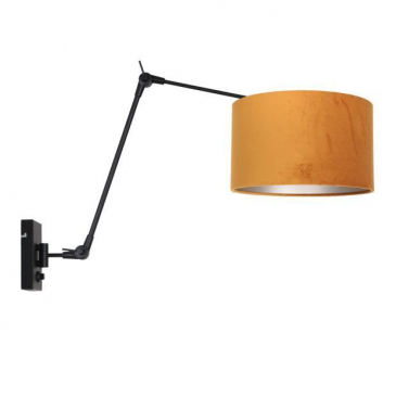 Steinhauer Prestige Chic Wandlamp Met Goud Velours Kap Ø30cm