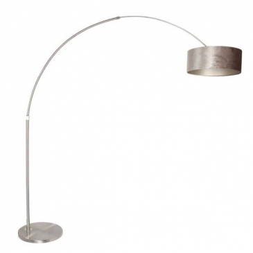 Steinhauer Sparkled Light Vloerlamp Met Zilveren Kap Ø50cm