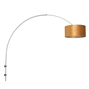 Steinhauer Sparkled Light Wandlamp Met Gouden Kap Ø30cm
