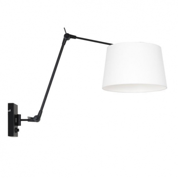 Steinhauer Prestige Chic Wandlamp Met Wit Linnen Kap Ø30cm