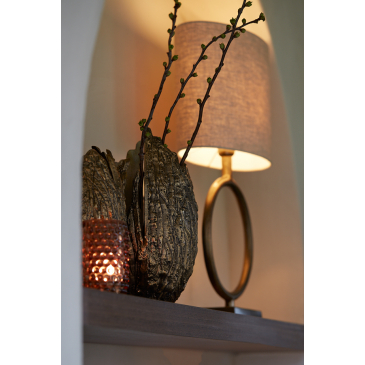 Light & Living Lampvoet Livu Ruw Antiek Brons 35cm
