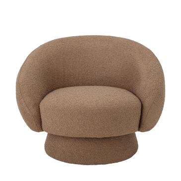 Bloomingville Ted Lounge Stoel Bruin Polyester